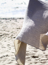 Load image into Gallery viewer, Linen Bath Towel - Waffle Beach Bathroom Sauna Sheet - Face Hand Towel - 100% Softened Organic Linen Towel