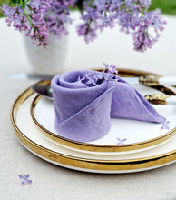 Load image into Gallery viewer, Purple linen napkins
