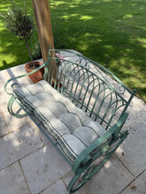 Charger l'image dans la galerie, Linen Bench Cushion with Ties - Striped Window Seat - Entryway Pillow -  Natural Heavy Weight 100% Linen Fabric - Custom Sizes Available