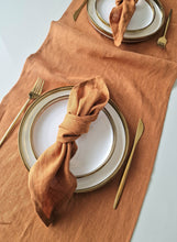 Charger l'image dans la galerie, Nappe en lin épais - Nappe rayée de style français
