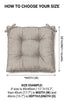 Linen Seat Cushion - Striped Chair Pad with Ties - Chair Pillow -  Natural French Style Heavy Weight 100% Linen Fabric
