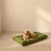 Washable 100% Linen Dog Bed, Tufted Linen Pet Cushion in Multiple Colors, Cat Mat, Floor Pillow