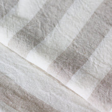 Charger l&#39;image dans la galerie, Linen Bath Towel - Striped Beach Bathroom Sauna Sheet - Face Hand Towel - 100% Softened Organic Linen Towel