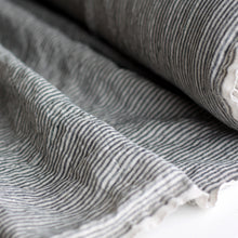 Load image into Gallery viewer, Striped Linen Fabric - Stonewashed