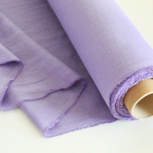 Purple Linen Fabric - Stonewashed