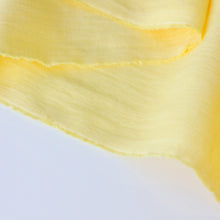 Load image into Gallery viewer, Pastel Yellow Linen Fabric - Stonewashed