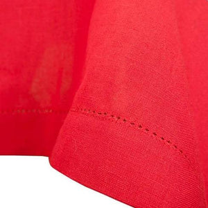 Red Linen Tablecloth