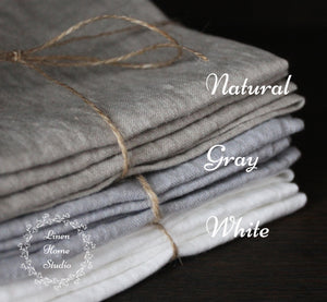 Linen Napkins Wedding Christmas Birthday Table Decor Soft Washed Dinner Cloth Set Bulk Reusable Zero Waste White Gray Natural