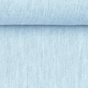 Stonewashed Linen Fabric - Light Blue