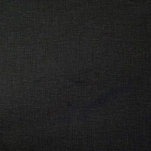 Black Linen Fabric - Stonewashed