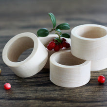 Load image into Gallery viewer, Wooden Napkin Rings
