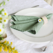 Load image into Gallery viewer, linen napkins, cloth napkins, table napkins, table decor, mint napkins