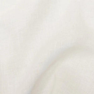 Stonewashed  Linen Fabric -  White