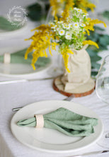 Load image into Gallery viewer, Linen Napkins Mint Green. Wedding Decor.