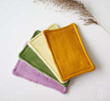 Load image into Gallery viewer, 100% Linen Usponge for Zero Waste Kitchen - Washable Reusable Organic Sponge