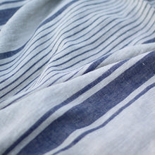 Laden Sie das Bild in den Galerie-Viewer, Heavy Weight Softened Linen Fabric - Upholstery Striped French Style Material