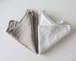 Softened Linen Napkins with Hemstitch